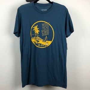 NWT Rip Curl “Wish You Were Beer” Catamaran Tee